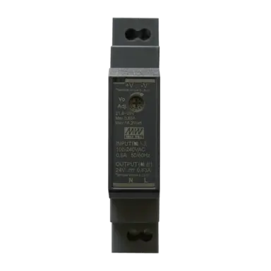 Transformator 24 VDC grå framifrån