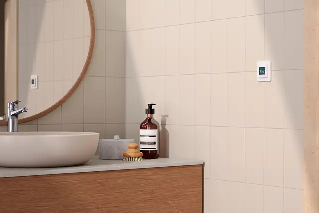 Hotellbadrum, komfortgolvvärme